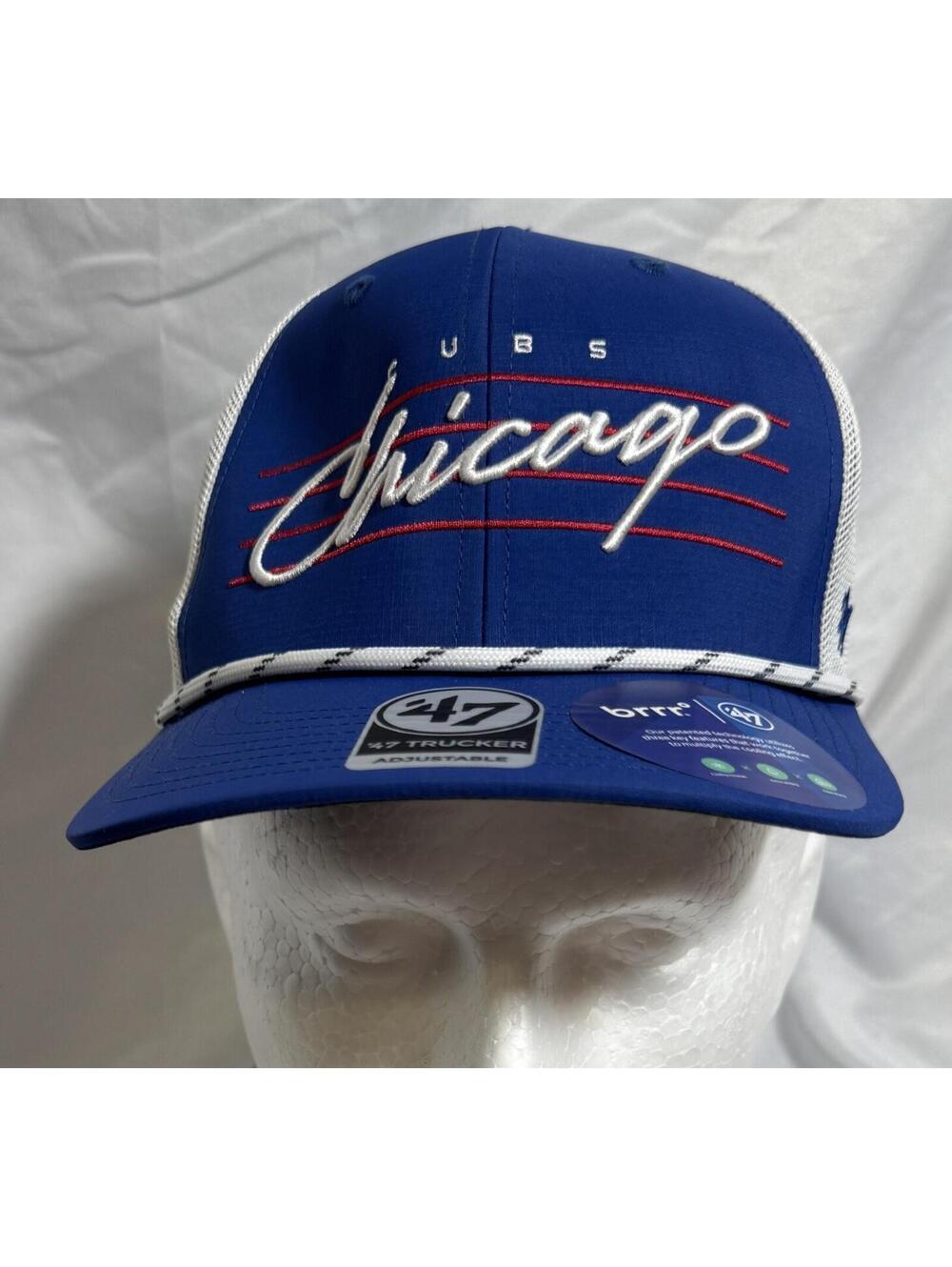 '47 Royal Chicago Cubs Downburst Snapback Trucker Hat Cap Cooling Brrr NEW